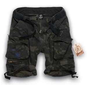 Brandit Wash Belt Premium Combat Cargo Shorts Dark Camo Preview
